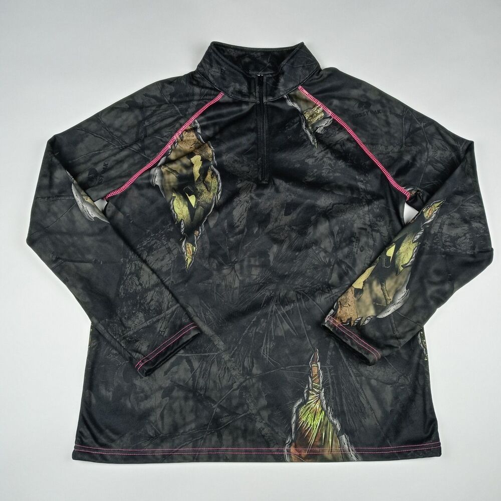 Mossy Oak Camouflage Sweatshirt Lightweight Women's Size 12-14 Large Pullover